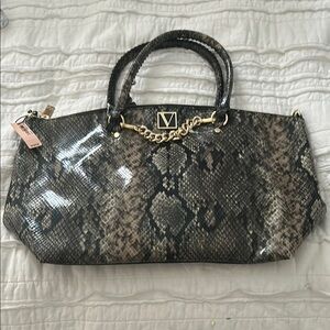 Victoria’s Secret Snake Print Tote Bag - Black and Brown